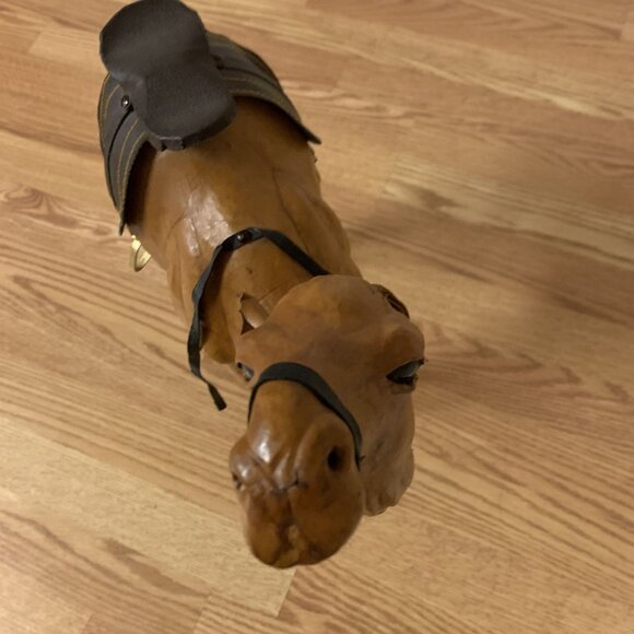 3 Moroccan Handcrafted Leather Camel Set Small Medium and Large - Picture 9 of 10